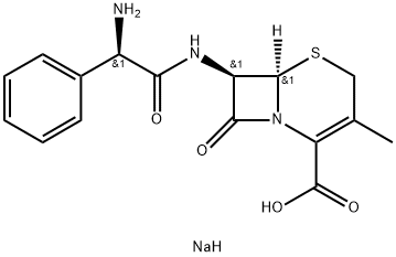 sodium [6R-[6alpha,7beta(R*)]]-7-(aminophenylacetamido)-3-methyl-8-oxo-5-thia-1-azabicyclo[4.2.0]oct-2-ene-2-carboxylate    