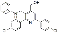alpha-Adamantylaminomethyl-2,6-di-p-chlorophenyl-4-pyridine methanol Structural