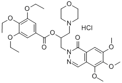 2-(gamma-Morpholino-beta-(3,4,5-triethoxybenzoxy)propyl)-5,6,7-trimeth oxy-1(2H)-phthalazinone