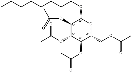 1-O-OCTYL-BETA-D-GLUCOPYRANOSIDE 2,3,4,6-TETRAACETATE Structural