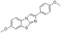 7-METHOXY-2-(4-METHOXYPHENYL)IMIDAZO[2,1-B]BENZOTHIAZOLE Structural