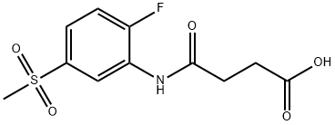 4-{[2-FLUORO-5-(METHYLSULFONYL)PHENYL]AMINO}-4-OXOBUTANOICACID
