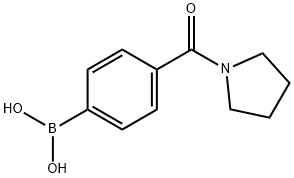 4-(PYRROLIDINE-1-CARBONYL)PHENYLBORONIC ACID Structural