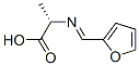 L-Alanine, N-(2-furanylmethylene)- (9CI) Structural