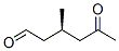 Hexanal, 3-methyl-5-oxo-, (3R)- (9CI) Structural