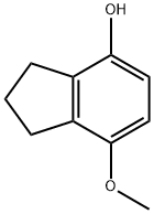 4-HYDROXY-7-METHOXYINDAN Structural