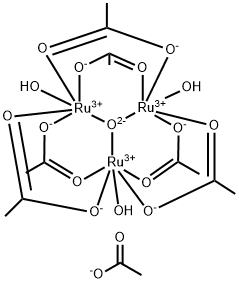 Hexakis[mu-(acetato-o:o')]-triaqua-MU3-oxotriruthenium(III) Structural