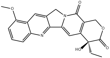 (4S)-4-Ethyl-4-hydroxy-10-methoxy-1H-pyrano[3',4':6,7]indolizino[1,2-b]quinoline-3,14(4H,12H)-dione Structural