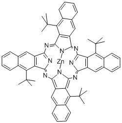 ZINC 2,11,20,29-TETRA-TERT-BUTYL-2,3-NAPHTHALOCYANINE Structural