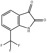 7-(Trifluoromethyl)indoline-2,3-dione Structural