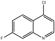 4-CHLORO-7-FLUOROQUINOLINE Structural