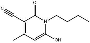 N-Butyl-3-cyano-6-hydroxy-4-methyl-2-pyridone Structural