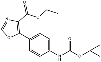 ETHYL 5-[(4N-BOC-AMINO)PHENYL]-1,3-OXAZOLE-4-CARBOXYLATE
