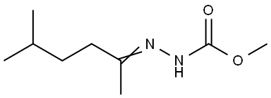 Hydrazinecarboxylic  acid,  (1,4-dimethylpentylidene)-,  methyl  ester  (9CI) Structural
