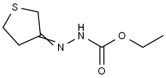 Hydrazinecarboxylic  acid,  (dihydro-3(2H)-thienylidene)-,  ethyl  ester  (9CI) Structural