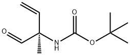Carbamic acid, [(1R)-1-formyl-1-methyl-2-propenyl]-, 1,1-dimethylethyl ester Structural