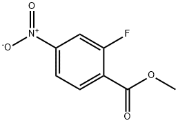 METHYL 2-FLUORO-4-NITROBENZENECARBOXYLATE Structural