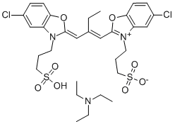 5-CHLORO-2-(2-[(5-CHLORO-3-(3-SULFOPROPYL)-2(3H)- BENZOXAZOLYLIDENE)METHYL]- 1-BUTENYL)-3-(3-SULFOPROPYL)- BENZOXAZOLIUM INNER SALT TRIETHYLAMINE SALT