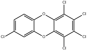 1,2,3,4,7-PENTACHLORODIBENZO-P-DIOXIN Structural