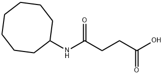 4-(cyclooctylamino)-4-oxobutanoic acid Structural