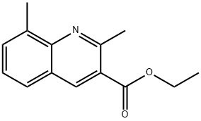 2,8-DIMETHYLQUINOLINE-3-CARBOXYLIC ACID ETHYL ESTER Structural