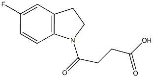 4-(5-FLUORO-2,3-DIHYDRO-1H-INDOL-1-YL)-4-OXOBUTANOICACID
 Structural