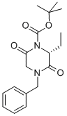 1-BENZYL-3(R)-ETHYL-4-TERT-BUTOXYCARBONYL-PIPERAZINE-2,5-DIONE Structural