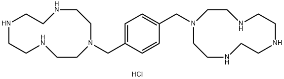 1,1'-[1,4-PHENYLENEBIS-(METHYLENE)]-BIS-(1,4,7,10-TETRAAZACYCLODODECANE) OCTAHYDROCHLORIDE Structural