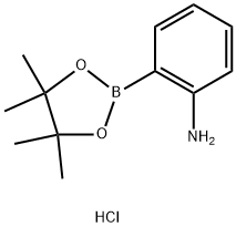 (2-AMINOPHENYL)BORONIC ACID PINACOL ESTER HYDROCHLORIDE Structural