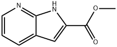 1H-Pyrrolo[2,3-b]pyridine-2-carboxylic acid, methyl ester Structural