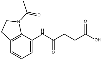 4-[(1-ACETYL-2,3-DIHYDRO-1H-INDOL-7-YL)AMINO]-4-OXOBUTANOICACID
 Structural