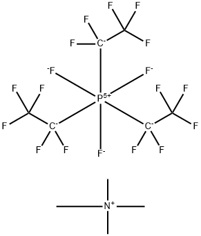 TETRAMETHYLAMMONIUM TRIS(PENTAFLUOROETHYL)TRIFLUOROPHOSPHATE Structural