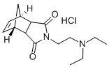 4,7-Methano-1H-isoindole-1,3(2H)-dione, 3a,4,7,7a-tetrahydro-2-(2-(die thylamino)ethyl)-, monohydrochloride