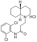 1(2H)-Quinolinepropanamide, N-(2,6-dichlorophenyl)octahydro-, monohydr ochloride, trans-