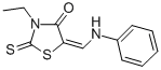 3-ETHYL-5-[(PHENYLAMINO)METHYLENE]-2-THIOXO-4-THIAZOLIDINONE Structural