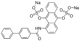 disodium 1-[[[1,1'-biphenyl]-4-ylcarbonyl]amino]anthracene-9,10-diyl disulphate  