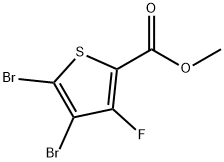 2-Thiophenecarboxylic acid, 4,5-dibromo-3-fluoro-, methyl ester Structural Picture