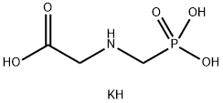 Glycine, N-(phosphonomethyl)-, monopotassium salt Structural