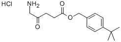 4-TERT-BUTYL BENZYL 5-AMINOLEVULINATE HYDROCHLORIDE Structural