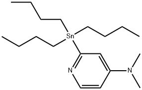 4-N,N-Dimethylamino-2-(tributylstannyl)-pyridine Structural