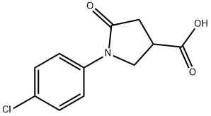 1-(4-CHLORO-PHENYL)-5-OXO-PYRROLIDINE-3-CARBOXYLIC ACID Structural