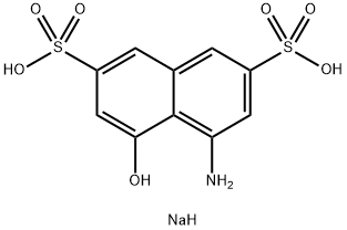 8-AMINO-1-NAPHTHOL-3,6-DISULFONIC ACID DISODIUM SALT Structural