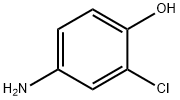 3-Chloro-4-hydroxyaniline Structural