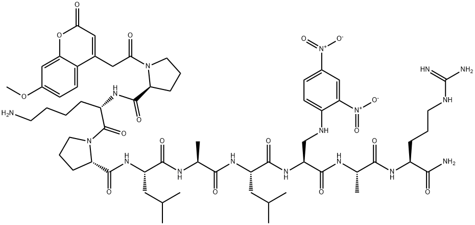 MCA-PRO-LYS-PRO-LEU-ALA-LEU-DAP(DNP)-ALA-ARG-NH2