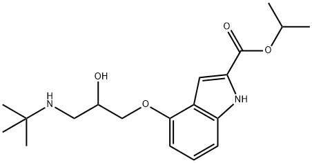 4-[3-[(1,1-DIMETHYLETHYL)AMINO]-2-HYDROXYPROPOXY]-1H-INDOLE-2-CARBOXYLIC ACID, 1-METHYLETHYL ESTER