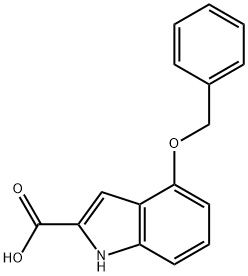 4-BENZYLOXYINDOLE-2-CARBOXYLIC ACID Structural