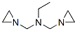 N,N-bis(aziridin-1-ylmethyl)ethanamine Structural