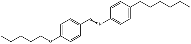 p-Pentyloxybenzylidenep-Hexylaniline Structural