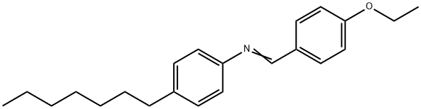 P-ETHOXYBENZYLIDENE P-HEPTYLANILINE Structural