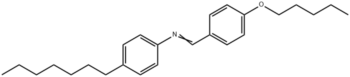 P-PENTYLOXYBENZYLIDENE P-HEPTYLANILINE Structural